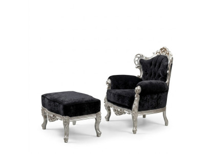 Elegant armchair couch sofa padding TV armchair baroque rococo luxury