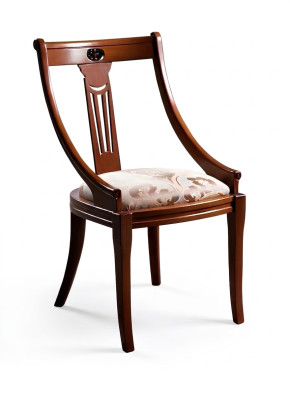 Chair 1x Luxury Design Upholstered Designer Chairs Seat Office Dining Room Wood