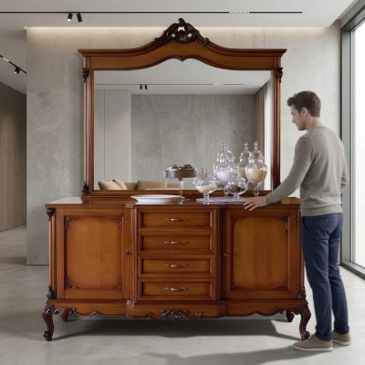 Dresser Sideboard Dressers Sideboard Living Room Baroque Sideboard XXL Design Solid Wood