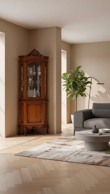 Corner display cabinet living room display cabinets design