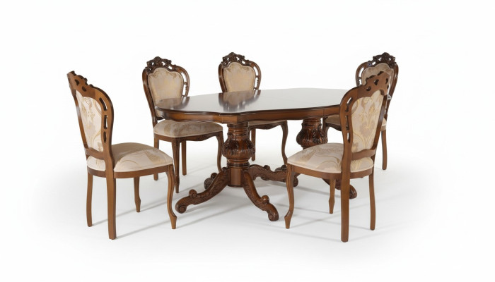 Classic luxury table wood tables baroque rococo decoration antique style dining living