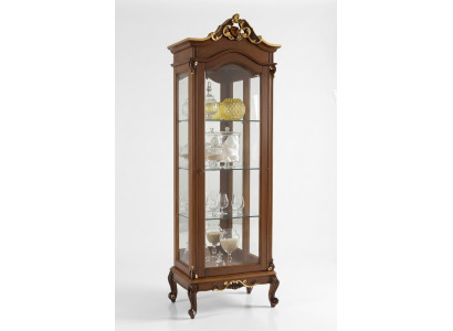Noble showcase antique style baroque rococo classic living room glass cabinet