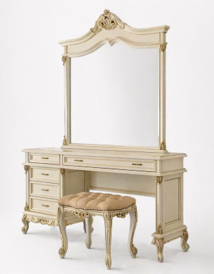 Stool Designer Luxury Baroque Rococo Upholstered Bench Seat Relax Antique