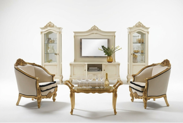 Classic Armchair Single Seater Baroque Rococo Italian Upholstered Furniture 1 Seater