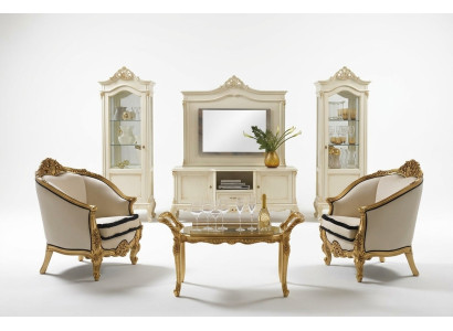 Classic Armchair Single Seater Baroque Rococo Italian Upholstered Furniture 1 Seater