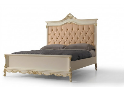 Chesterfield Design Bed Luxury Hotel Beds Solid Wood 180x200 Bedroom Italian Furniture