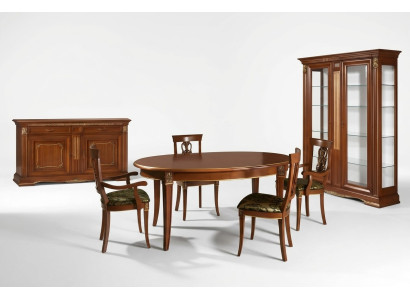 Dining table set dining room living room wood baroque rococo Italian furniture