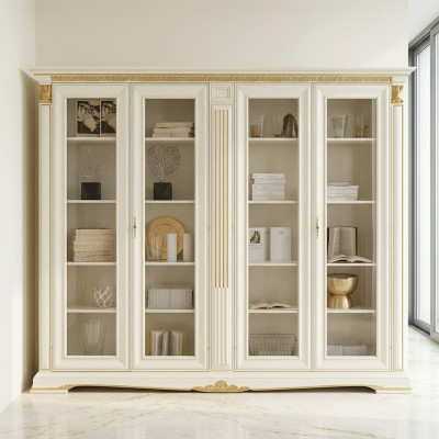 Office bookcase filing cabinet luxury Italian furniture antique cabinet solid wood