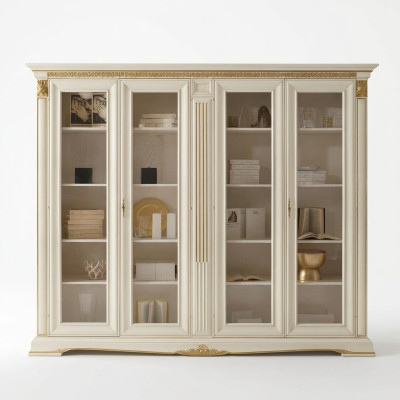 Office bookcase filing cabinet luxury Italian furniture antique cabinet solid wood