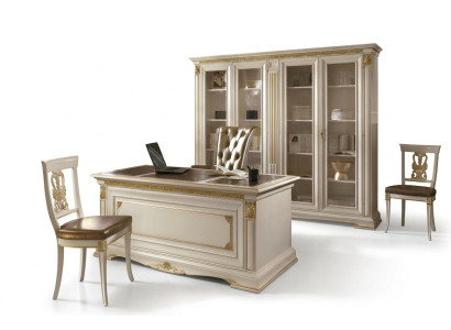 Office furniture study room desk cabinet chair 3-piece set solid wood