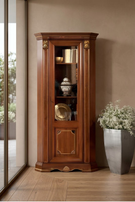 Display cabinet glass cabinet Baroque Rococo classical display cabinet cabinet display cabinet