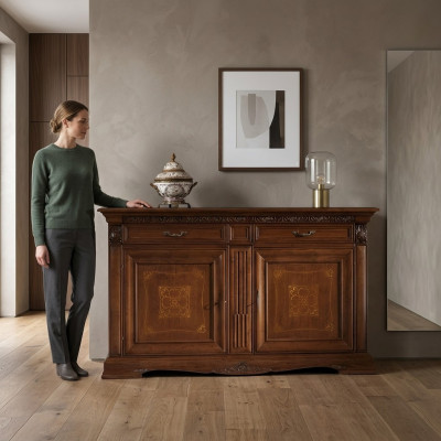 High-quality Classic Chest Solid Wood Sideboard Buffet Cabinet Hotel New