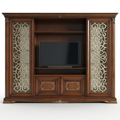 Designer living room TV wall unit media wall TV wall TV cabinet living wall solid wood