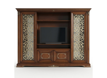 Designer living room TV wall unit media wall TV wall TV cabinet living wall solid wood