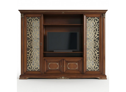 Designer living room TV wall unit media wall TV wall TV cabinet living wall solid wood