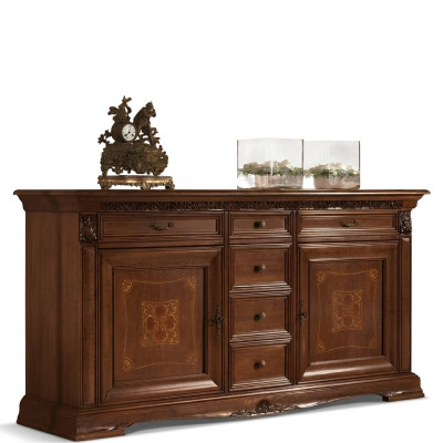 Baroque Rococo Buffet Dresser Luxury Dressers Antique Style Genuine Solid Wood New XXL Big