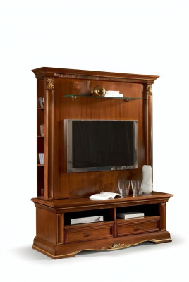 TV cabinet wall unit living room wall cabinet solid wood country house solid wood