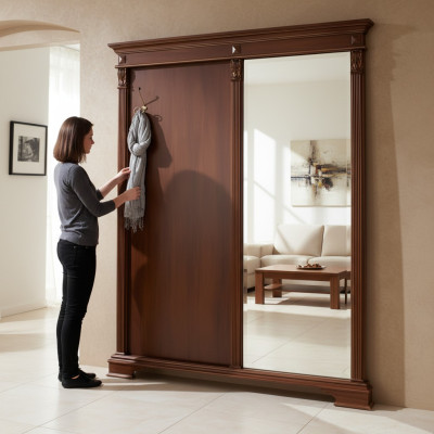 Hallway wardrobe furniture cloakroom panels mirror wardrobe hallway baroque