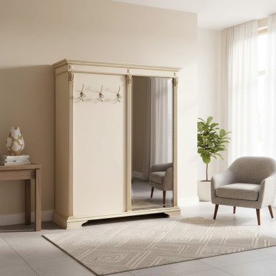 Wardrobe mirror hallway wardrobe white wardrobe panels wardrobe corridor Italy