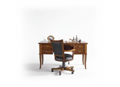Office set desk executive chair complete office baroque rococo 2-piece.