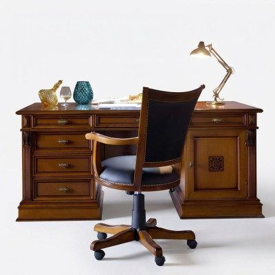 Furnishing home office furniture table armchair 2-piece set Baroque