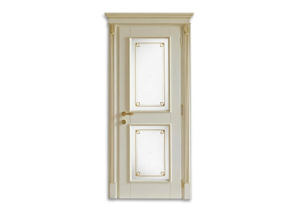 Door + frame interior doors baroque custom-made classical solid wood doors Italy new