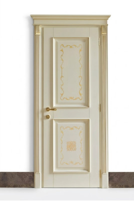 Interior doors Baroque Rococo custom-made with frame classic solid wood doors Italy