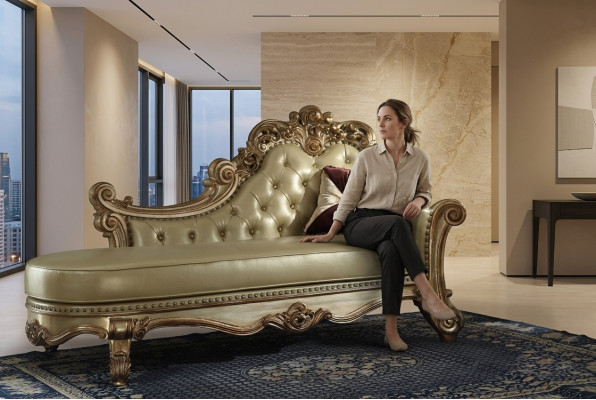 Chaise lounge lounger reclining chair lounge chair comfort lounger decoration luxury baroque