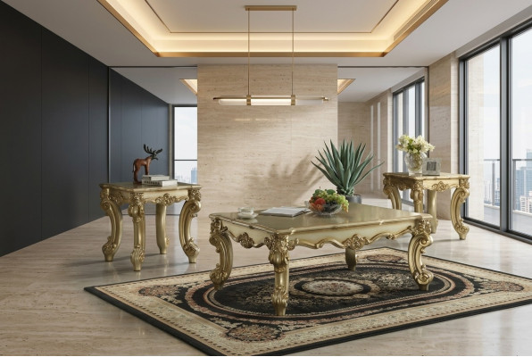 Noble Design Coffee Table Side Table Sofa Living Room Table Baroque