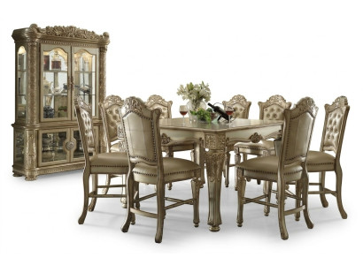 Dining room dining set classic set dining table 6x Chesterfield armchairs