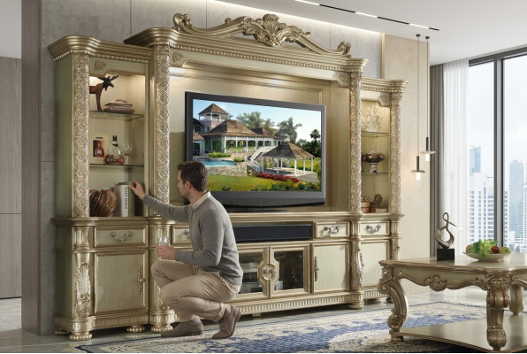 Living room wall unit TV wall unit Extension wall Living room furniture Classic wall units Cabinet Shelf