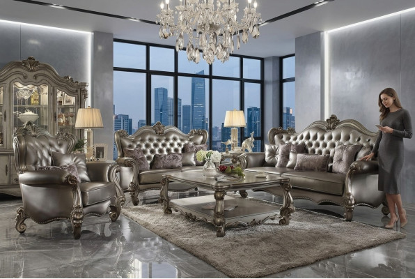 Luxury Furniture Sofa Set Couch Sofa Upholstery 3+2+1 Seater Coffee Table New