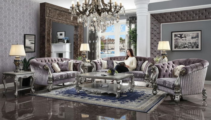 Living room set classic couch set sectional 5-piece set.
