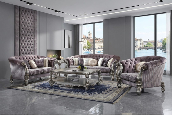 Living room set classic couch set sectional 5-piece set.