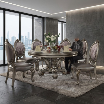 Design Wood Table Round Dining Table Round Dining Tables 150cm Luxury Class Living Room