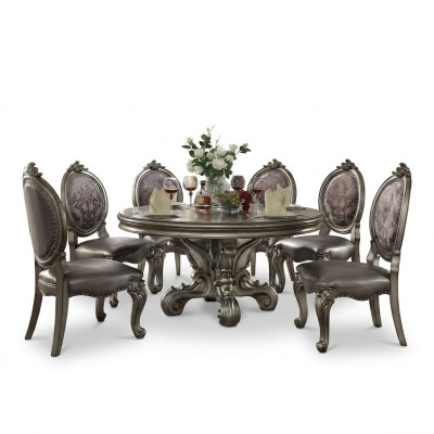 Luxury Design Upholstered Chair Chairs Seat Backrest Decor Dining Room Wood Leather Chair