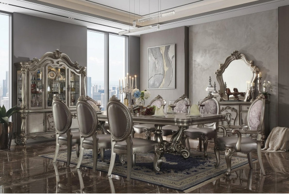 Dining room set ensemble table 8x chair dresser mirror baroque new 11-piece.