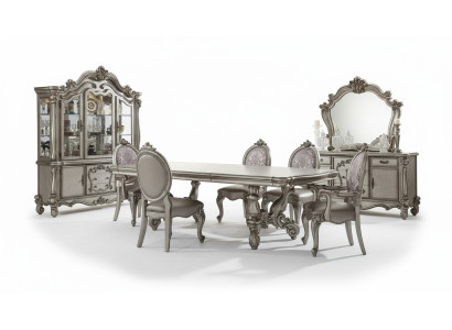 Dining room set ensemble table 8x chair dresser mirror baroque new 11-piece.