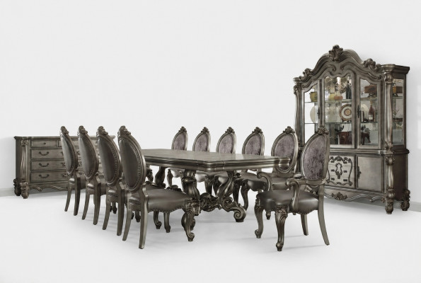 Dining room set Baroque Rococo table 10x chairs sideboard dresser 13-piece.