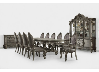 Dining room set Baroque Rococo table 10x chairs sideboard dresser 13-piece.