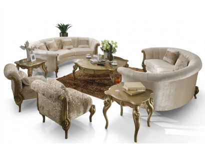 Design sofa set 4+4 seater coffee table round sofa upholstery classic sofas new