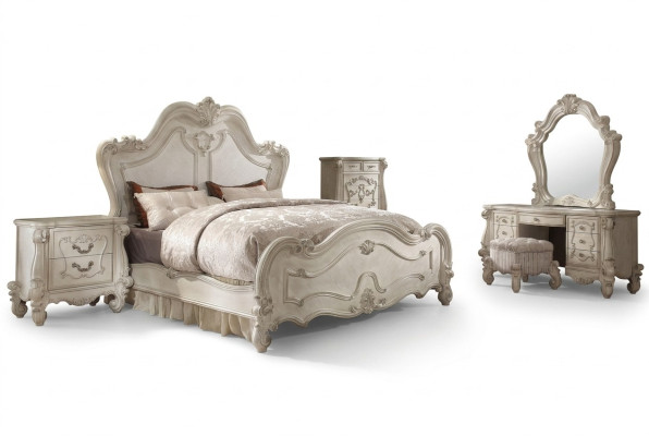 Classic bed double bed 2x bedside tables wood design beds new 3-piece set.