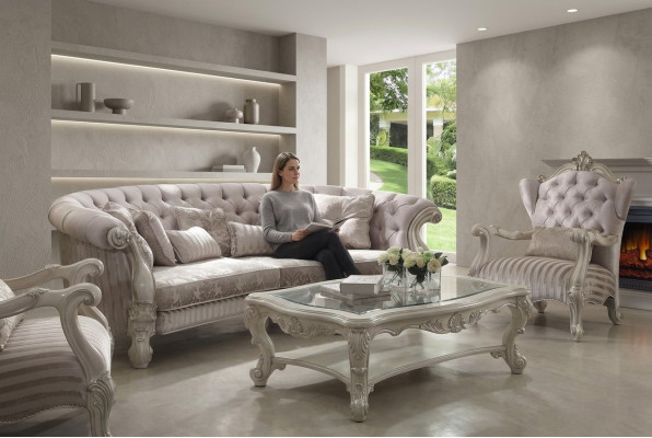 Classic living room set 3-piece. Sofa set 4+1+ side table coffee table new