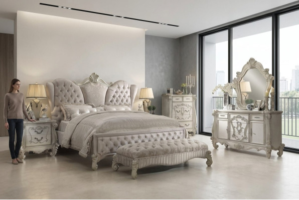 Royal Big Size Bed Chesterfield Luxury Hotel Beds Baroque Rococo