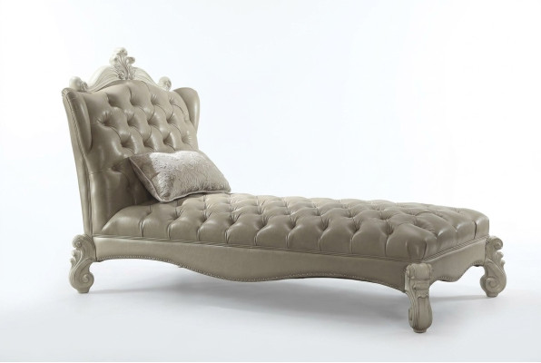 Chesterfield Chaise Longue Sofa Lounger Club Chaise Relax Lounge Leather Textile New