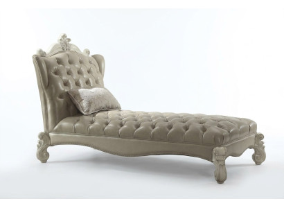 Chesterfield Chaise Longue Sofa Lounger Club Chaise Relax Lounge Leather Textile New