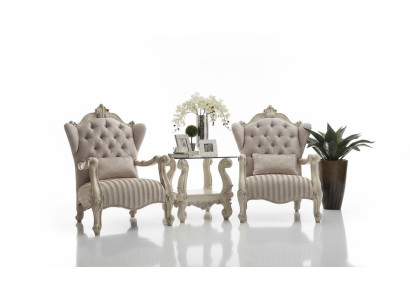 Classic Armchair TV Sofa 1-Seat Couch Designer Fabric Upholstery