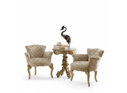 Round side table wooden table coffee table sofa living room design