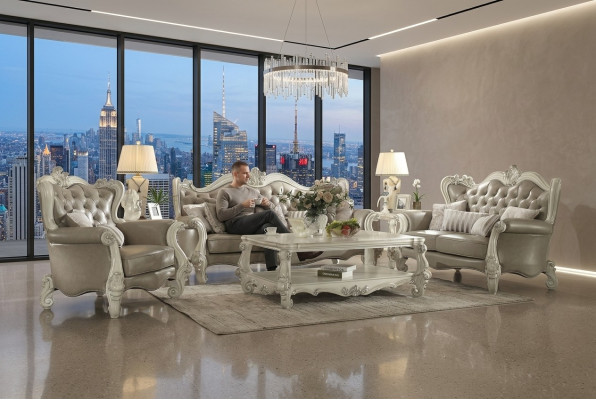 Luxury Furniture Sofa Set Sofa Couch Upholstery 3+2+1 Seater with Coffee Table