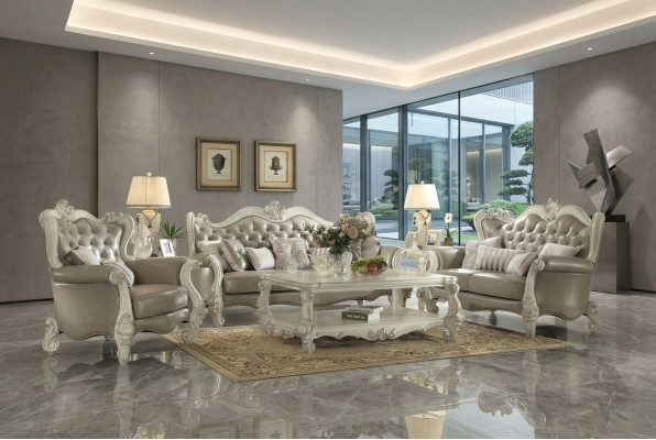Luxury Furniture Sofa Set Sofa Couch Upholstery 3+2+1 Seater with Coffee Table